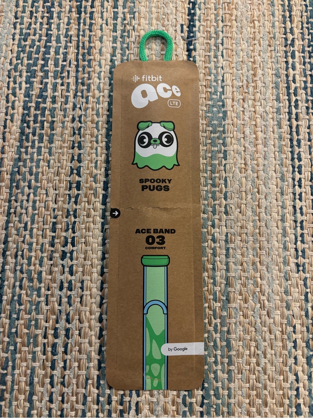 fitbit Ace Spooky Pugs Kids Band - Bright Green